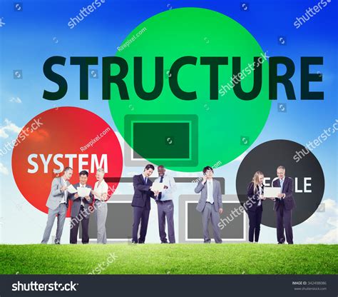 Business Structure Flowchart Corporate Organization Concept Stock Photo