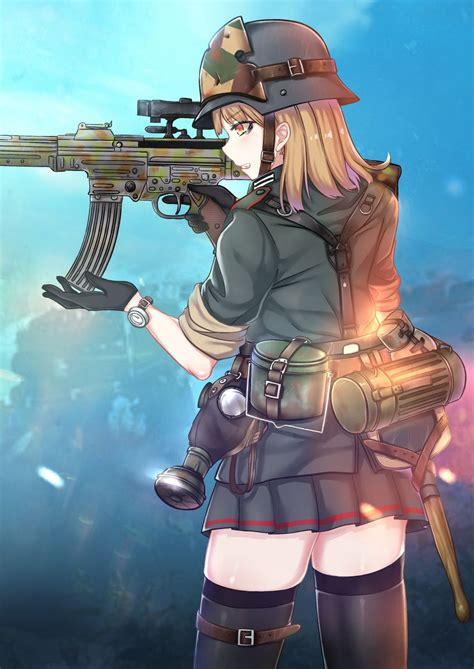 Anime Girl Neko Cool Anime Girl Anime Art Girl Military Drawings