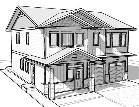 Simple Drawing House House Plans 143425