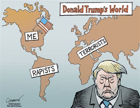 Cartoon The World According To Donald Trump The New York Times