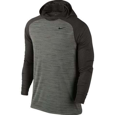Nike Mens Df Touch Training Hoodie Dark Grey