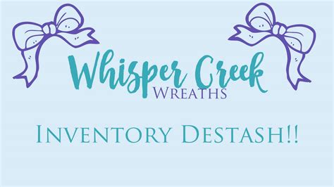 Whisper Creek Wreaths Supply Destash