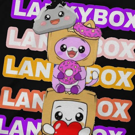 Lankybox Boxy Foxy Rocky O Neck T Shirt Lankybox Plush