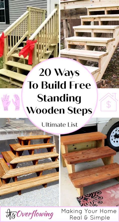 How To Build Free Standing Wooden Steps 20 Ideas Wooden Steps