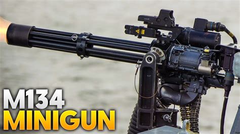 Shooting The Monstrously Powerful Quad M134 Minigun Youtube