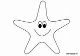 Coloring Starfish Clipart Template Summer Fish Library Ocean Clip Coloringpage Eu sketch template