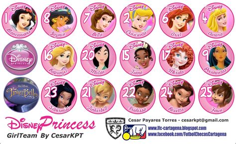 Todas Las Princesas De Disney Con Sus Nombres Imagui