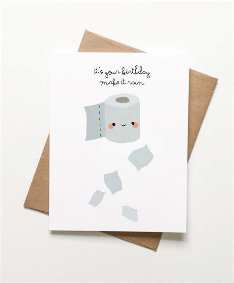 Toilet Paper Birthday Social Distance Card Etsy Paper Birthday Cards Cards Birthday Cards