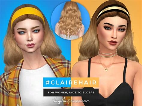 Claire And Johnson Hairs At Sonya Sims Sims 4 Updates