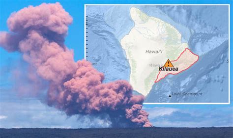 Big Island Eruption Map