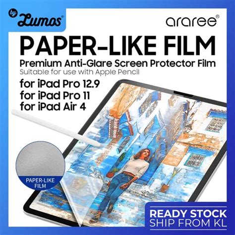 Araree Ipad Air 109 Ipad Pro 11 Ipad Pro 129 Paper Like Film Premium