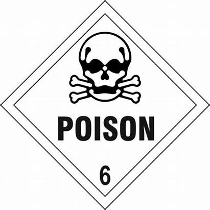 Poison Diamond Label Toxic Labels Warning Hazard