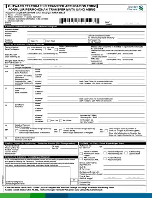 Incoming telegraphic transfer lets you receive payments in a wide range of currencies from all over the world. Outward Telegraphic Transfer Application Form - Fill ...