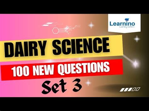 Dairy Farm Instructor Dairy Science MCQs YouTube