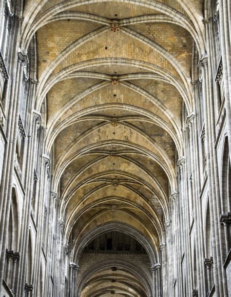 Rib Vault Ceiling Cathedral Of Notre Dame Rouen Pentax User Photo