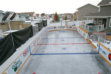 These ice rinks can be set up on almost any ground surface including pavement, tennis or basketball courts, frozen ground, or even soft grass. Build ice rink your backyard | Outdoor furniture Design ...