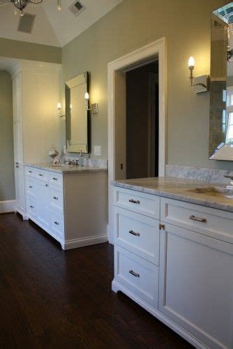 His And Her Master Bath Vanities And Towers Master Bath Vanity Eclectic Bathroom Master