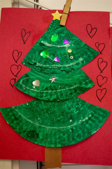 Mrs Riccas Kindergarten Christmas Tree Craft