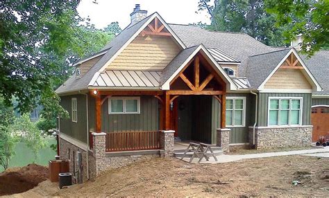 Many of them incorporate daylight basements, where sliding glass doors give way to the backyard. Plan 17650LV: Rugged Craftsman Home for a Sloping Lot ...