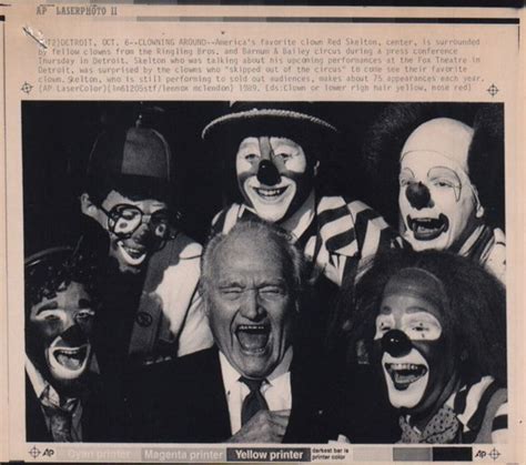 Red Skelton And Clowns 6x8 Original Wire Photo F16233 Red Skelton Clown Vintage Circus