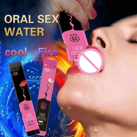 Sexo Oral Water Blowjob Liquid Edible Lubricant Strawberry Peach Flavor Flirt Exciting