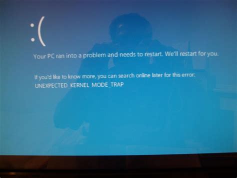 Windows 7 Blue Screen Error Unexpected Kernel Mode Trap Microsoft