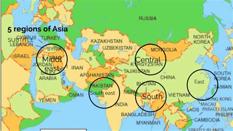 5 Regions Of Asia By Rivera Julian On Prezi