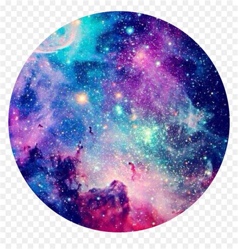 Galaxy Space Circle Aesthetic Tumblr Trend Galaxy Circle Png