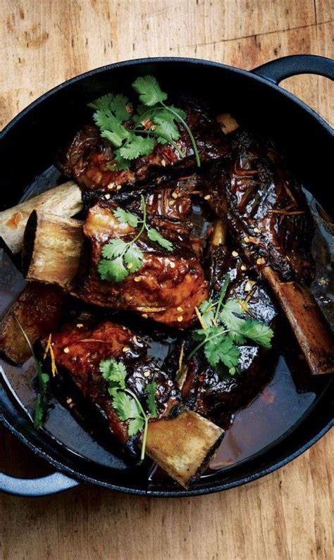 I prefer to let the ribs sit in the sauce and cool to room temperature, then cover and refrigerate them overnight. Citrus-and-Chile-Braised Short Ribs | Recipe | Braised ...