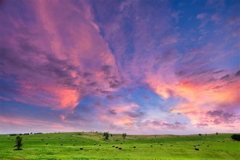 Pastel Sky And Nebraska Landscape Midwest Photography Etsy Pastel