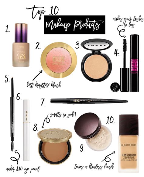 Top Ten Favorite Makeup Products Shelby Moroney