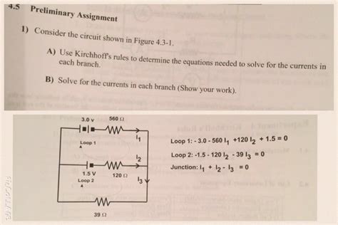 Check spelling or type a new query. Solved: Consider The Circuit Shown In Figure 4.3-1. A) Use... | Chegg.com