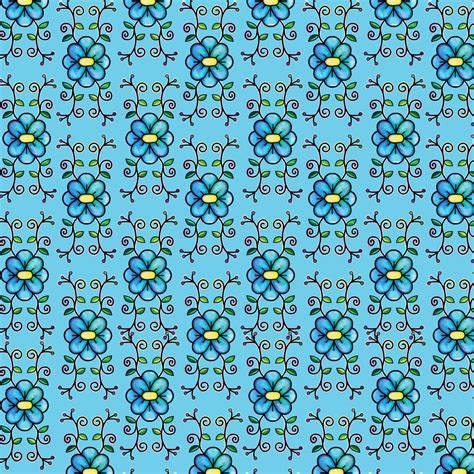 Seamless Pattern Floral Pattern With Textured Background Design Small