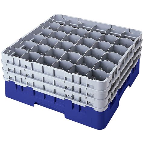 Cambro Blue 36 Comp Glass Rack Full Size 10 18 H Max 36s958 168