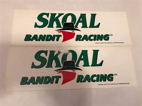 Vtg Skoal Bandit Racing Tobacco Advertising Bumper Sticker 4 Stickers
