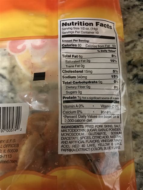 Fried Pork Rinds Nutrition Facts Blog Dandk