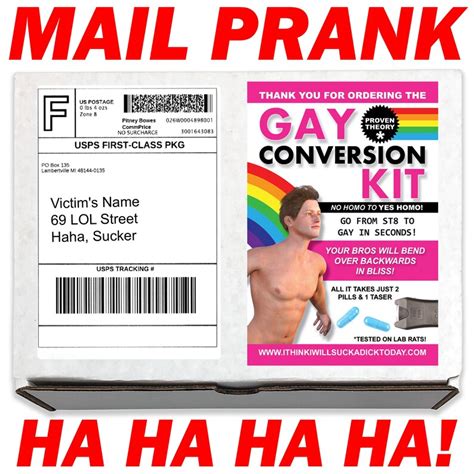 Prank Mail Gay Conversion Kit Prank Box Gag T Funny Etsy