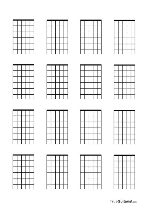 Free Printable Guitar Fretboard Diagram