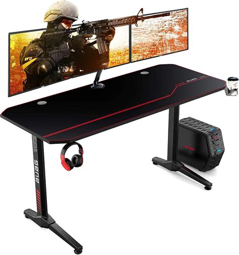 Auag Gaming Tisch 140 Cmgroß Gaming Schreibtisch For Pc Ergonomischer