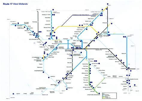 West Midlands Train Rail Maps