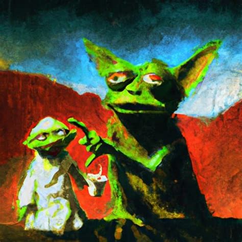 Kermit With Baby Yoda Not Sure Ai Generated Artwork Nightcafe Creator