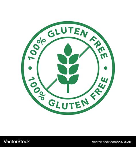 Gluten Free Icon Product Labels Royalty Free Vector Image