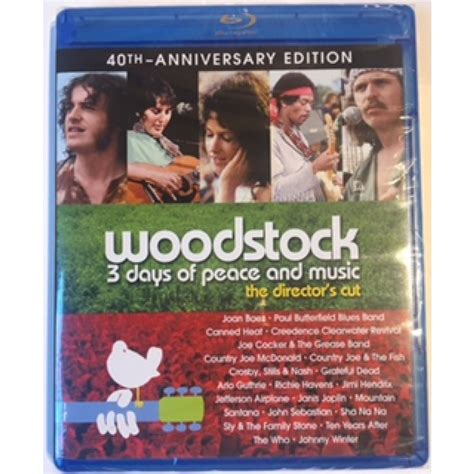 woodstock 3 days of peace and music director s cut blu ray dvd the bethel woods museum store