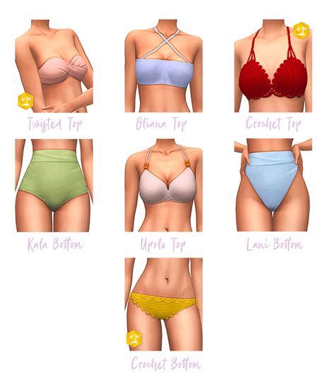 Sims 4 Maxis Match Stuff Renorasims Sulani Swimwear Collection