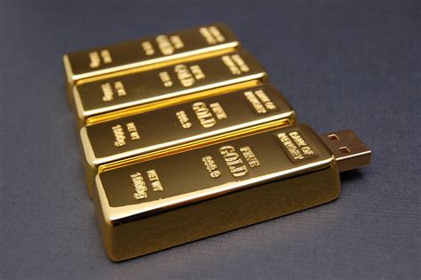 Custom usb flash drives are great giveaway items for variety of audiences. Gold Brick Custom USB Drives | Flickr - Photo Sharing!