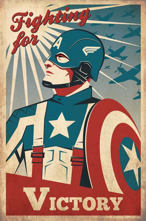 Fashion And Action More Great Captain America Fan Art Posters