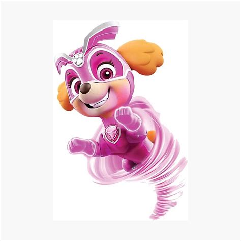 Skye Paw Patrol Mighty Pups Super Paws Photographic Print For Sale By