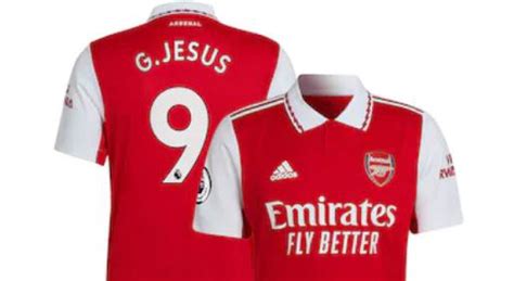 Gabriel Jesus Arsenal Jersey Just Dropped At Fanatics
