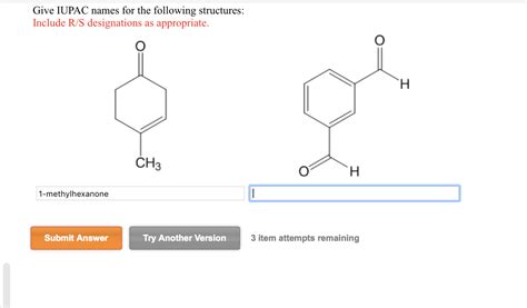 Solved Give Iupac Names For The Following Structures Chegg Com