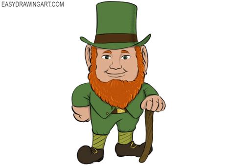 How To Draw A Leprechaun Easy Drawing Art
